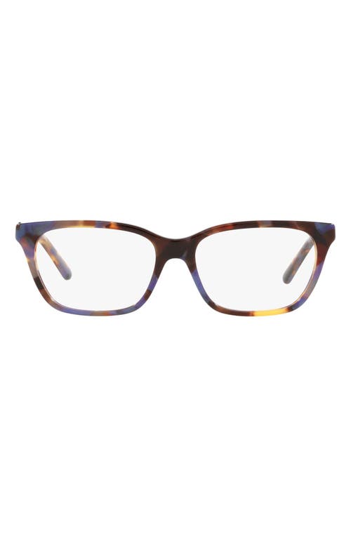 Tory Burch 52mm Optical Glasses in Blue Pearl Tortoise/Demo Lens at Nordstrom