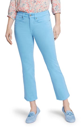 Shop Nydj Marilyn Straight Leg Ankle Jeans In Bluebell