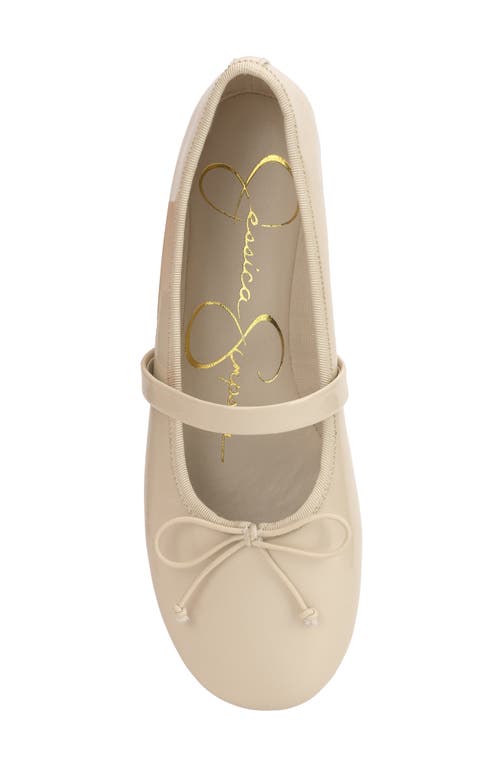 Jessica Simpson Azalina Mary Jane Flat In Soft Ivory