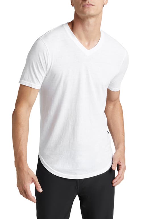 Shop Goodlife Triblend Scallop Hem T-shirt In White