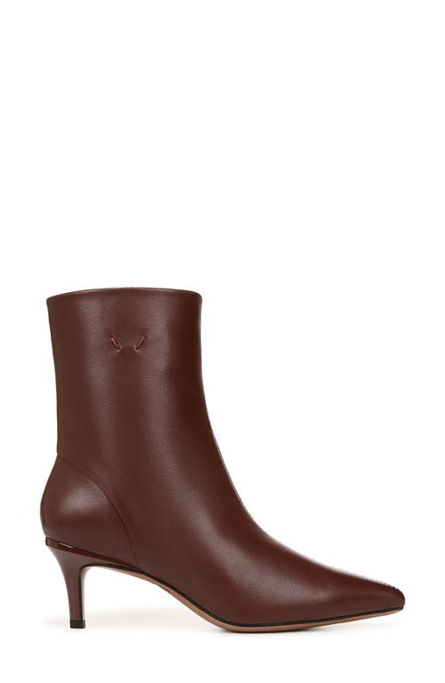 Shop Franco Sarto Anna Pointed Toe Bootie In Dark Brown