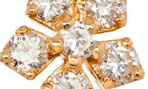 Sethi Couture Enchanted Garden Diamond Flower Stud Earrings In Yellow Gold