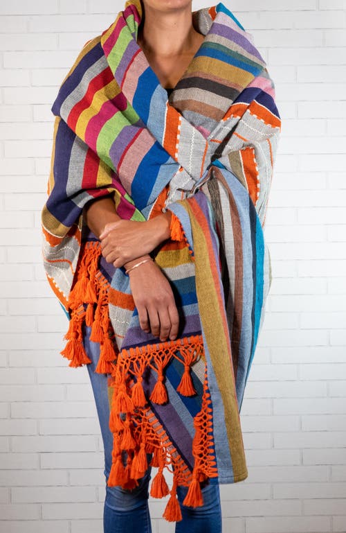 Shop Verve Culture Mexican Blanket In Multicolor