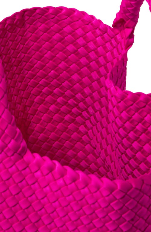 Naghedi St. Barths Large Woven Tote In Miami Pink