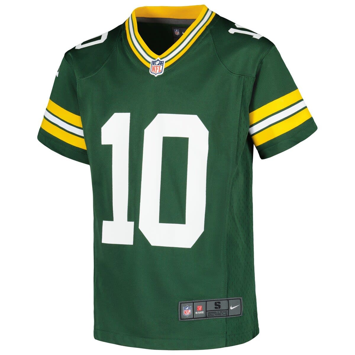 Nike Green Bay Packers No10 Jordan Love Yellow Youth Stitched NFL Limited Rush Jersey