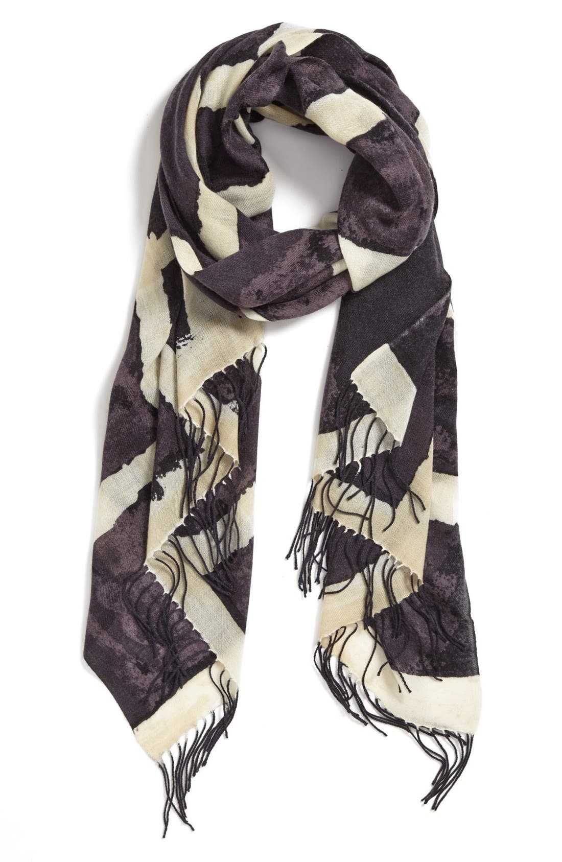 Nordstrom 'Space Plaid' Cashmere & Wool Scarf Nordstrom