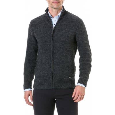 Rodd & Gunn Bendrose Wool Blend Zip Cardigan, Grey
