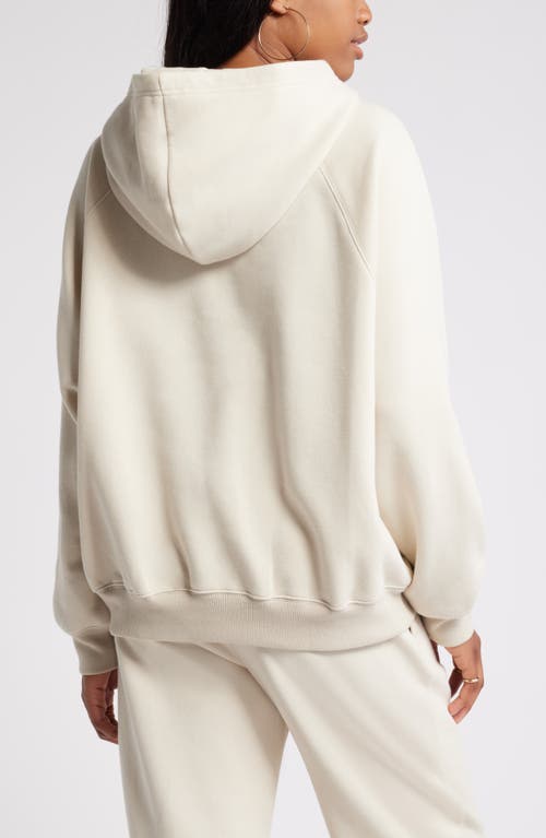 Shop Bp. Fleece Detail Oversize Raglan Hoodie In Beige Oatmeal Light Heather