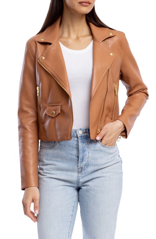 BLANKNYC Faux Leather Moto Jacket in Thick Skin