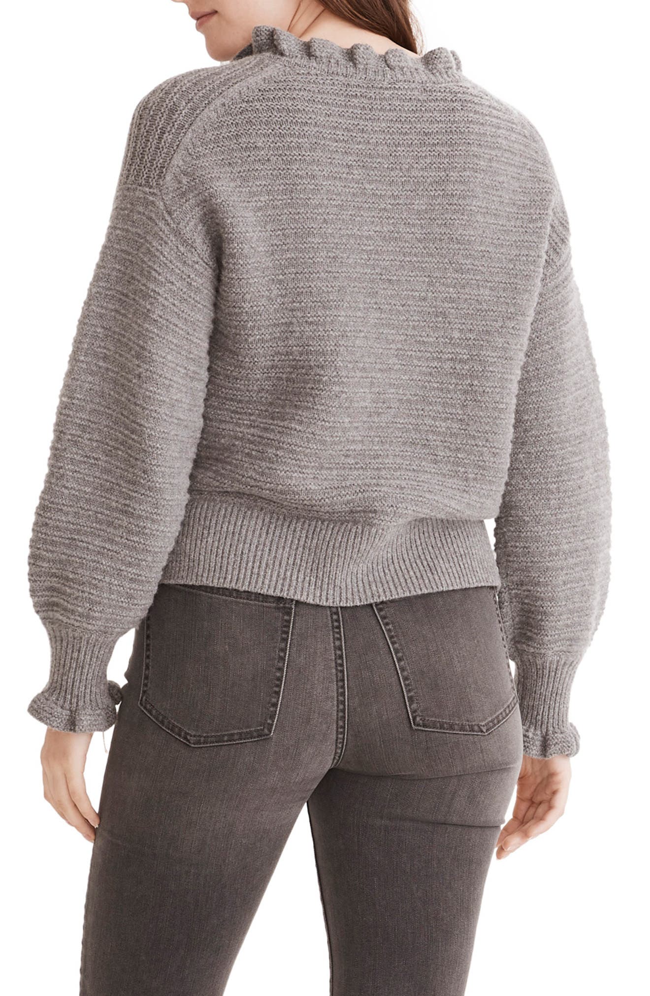 Madewell Ruffle Neck Sweater | Nordstrom