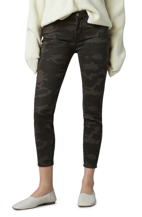 Florence Instasculpt Mid Rise Crop Skinny Jeans (Dark Camo)