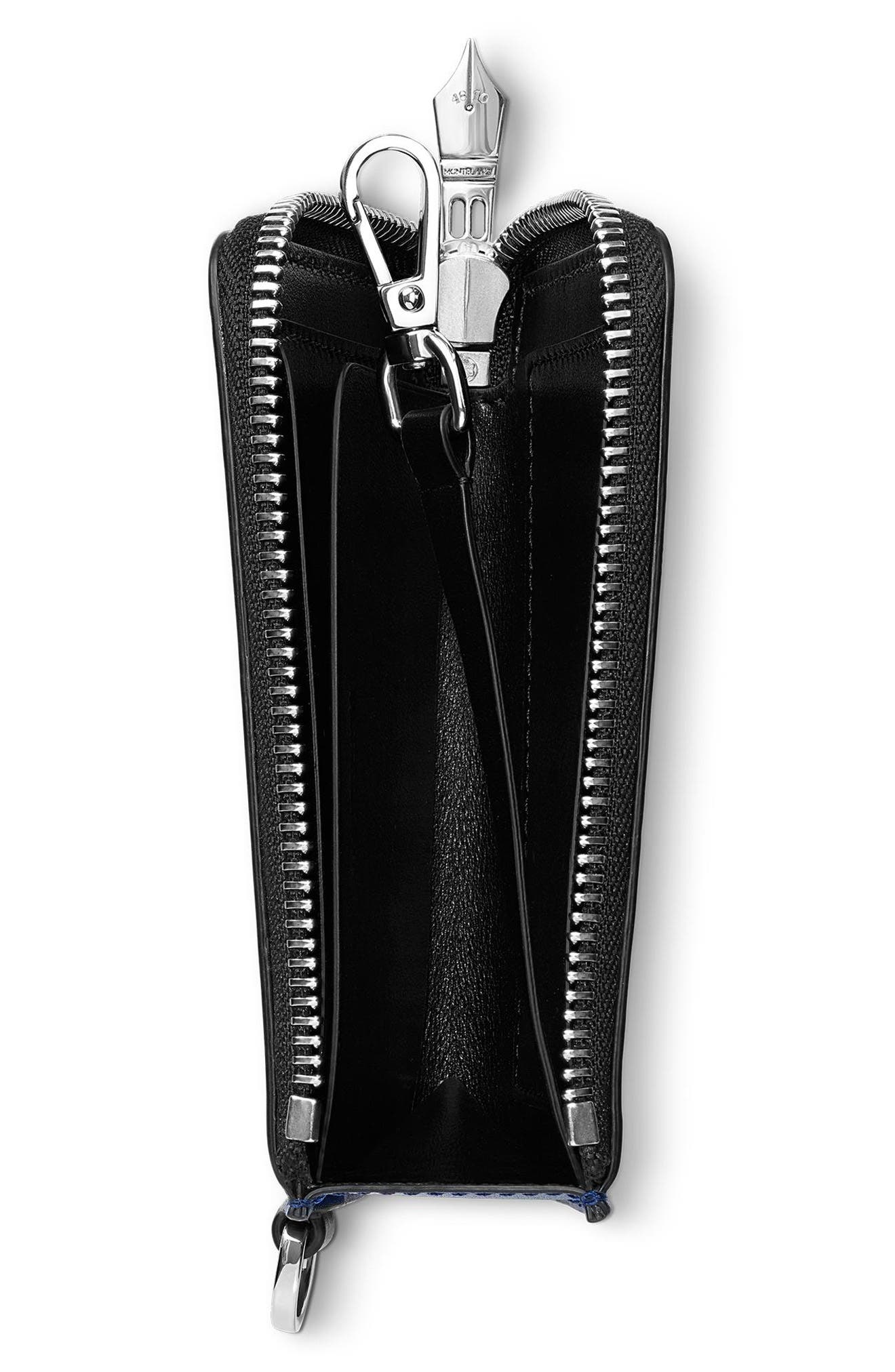 Montblanc Meisterstück Leather Zip Card Case Nordstrom