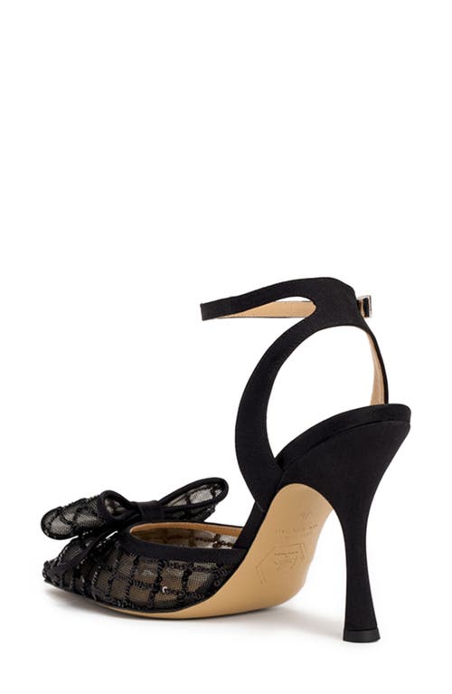 Shop Nalebe Dimante Ankle Strap Pump In Black