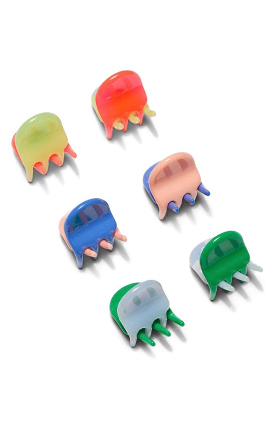 Chunks Jester Assorted 6-pack Micro Claw Clips In Multi