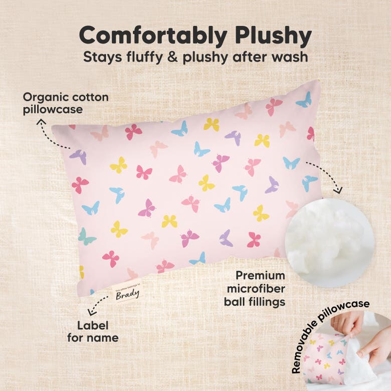Shop Keababies Mini Toddler Pillow With Pillowcase In Flutter