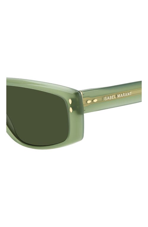 Isabel Marant 52mm Flat Top Sunglasses In Green