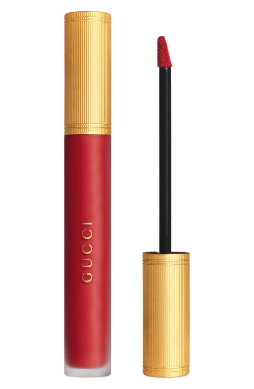 Gucci Rouge À Lèvres Liquid Matte Lipstick in 25 Goldie Red at Nordstrom