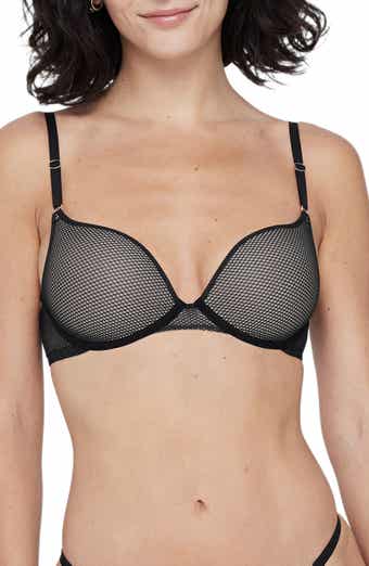 Skarlett Blue Passion Underwire Plunge Unlined Mesh Bra