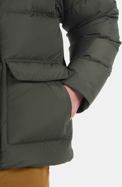 Shop Marmot Stockholm Hooded 700 Fill Power Down Jacket In Rosin Green