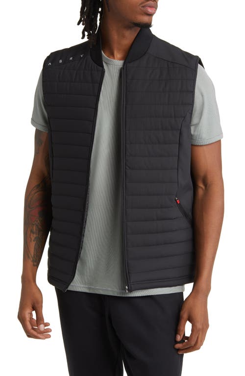 ASRV Run Water Resistant Insulated Stretch Vest in Black