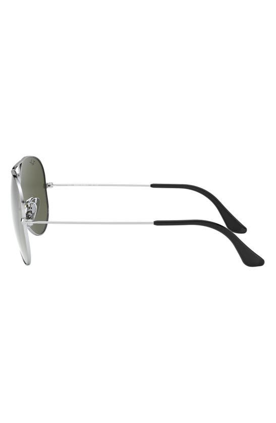 Ray Ban Original 54mm Aviator Sunglasses In Silver Mirror