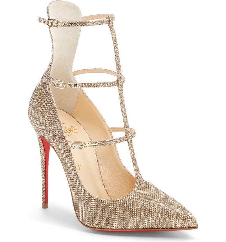 Christian Louboutin 'Toeless' Caged Pointy Toe Pump | Nordstrom