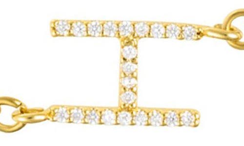 Adornia Pavé Cubic Zirconia Initial Anklet In Gold-h