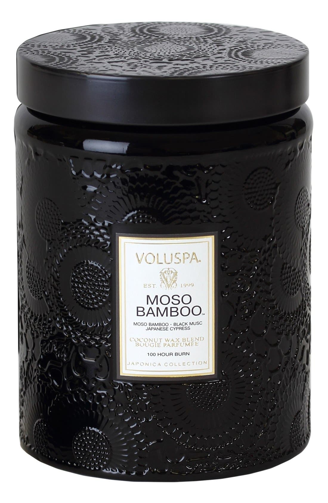 Voluspa 'Japonica Moso Bamboo' Large Embossed Jar Candle Nordstrom