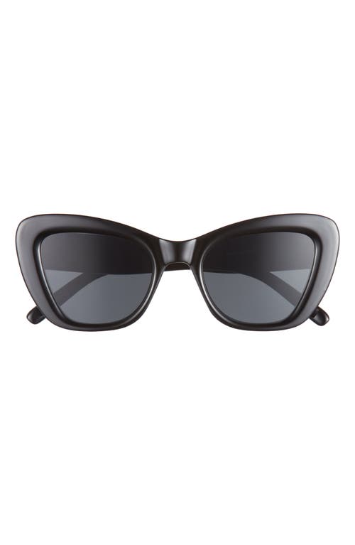 56mm Cat Eye Sunglasses in Black