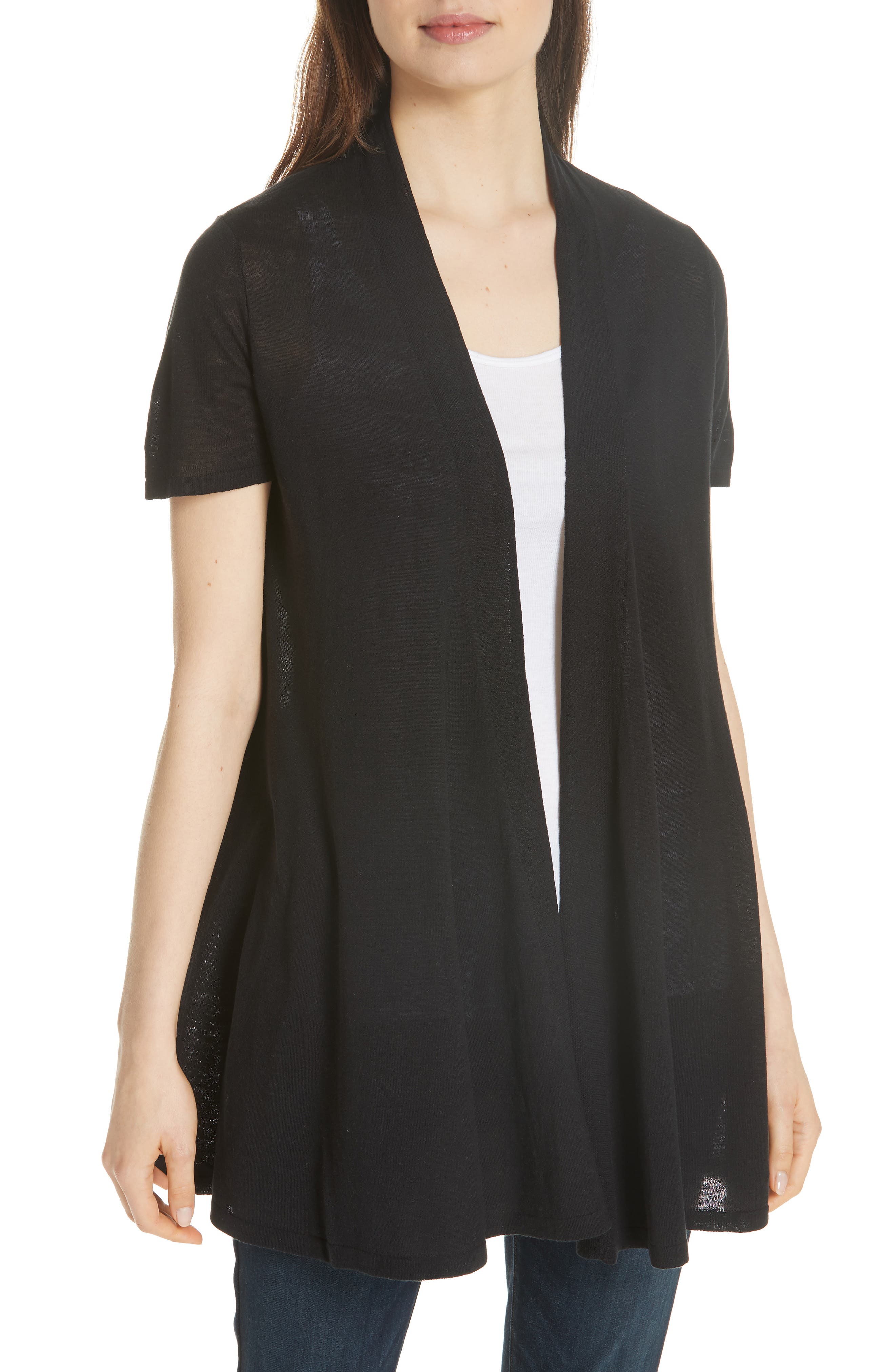 eileen fisher short sleeve cardigan