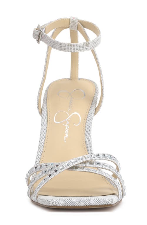 Jessica Simpson Leonah Ankle Strap Sandal In Silver