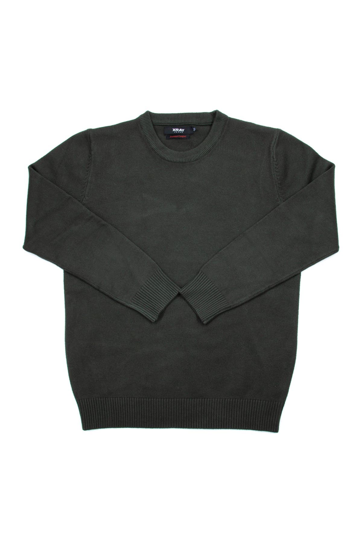 X-ray Kids' Basic Crew Neck Sweater In Light/pastel Green