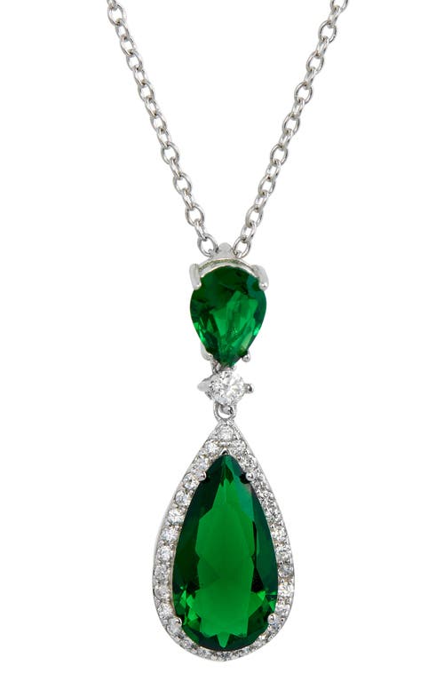 SAVVY CIE JEWELS Cubic Zirconia Pendant Necklace in at Nordstrom