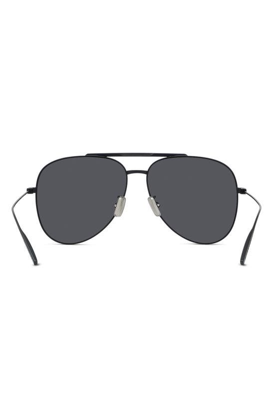 Shop Givenchy Gv Speed 59mm Pilot Sunglasses In Matte Black / Smoke Mirror