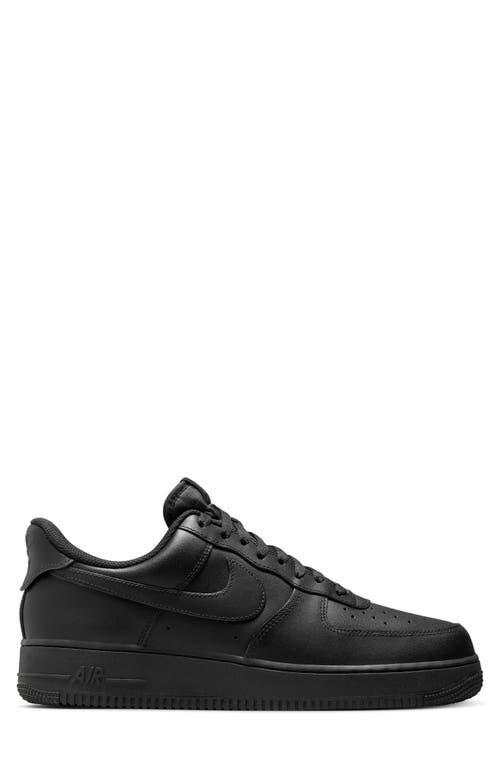 Nike X Slam Jam Air Force 1 Low Sneakers In Black/black/black