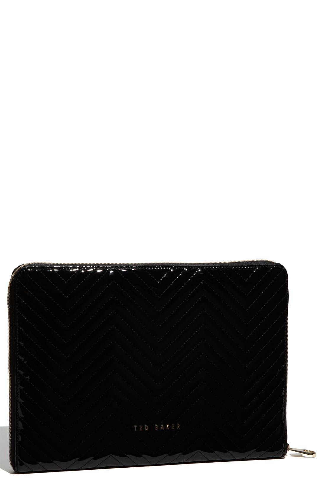 Ted Baker London 'Lianna' Quilted Patent Laptop Sleeve Nordstrom