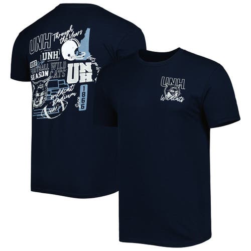 IMAGE ONE Men's Navy New Hampshire Wildcats Through the Years T-Shirt