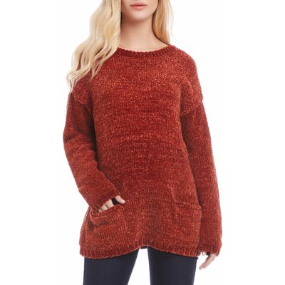 Karen Kane Chenille Sweater, Red