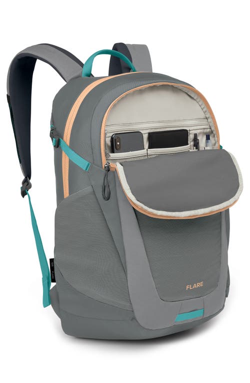 Shop Osprey Flare 27-liter Backpack In Medium Grey/coal Grey