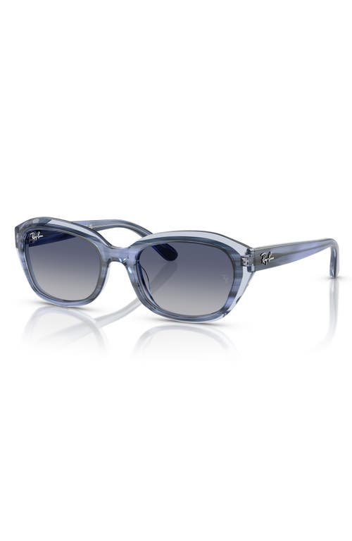 Shop Ray Ban Ray-ban Kids' 48mm Irregular Sunglasses In Grey Flash