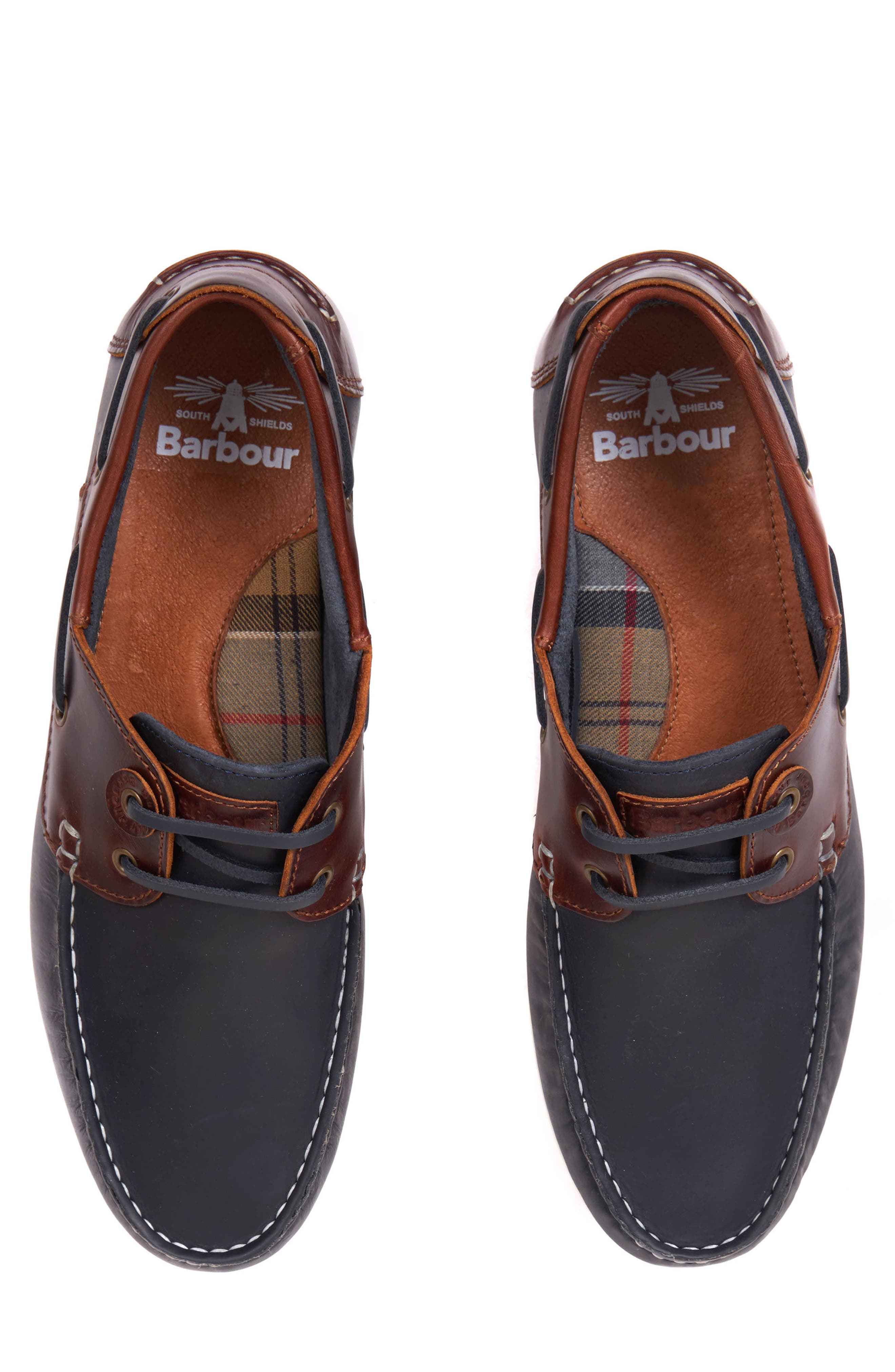 barbour capstan boat shoes navy