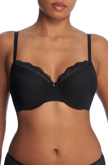 Natori Women's Frame Full FIT Unlined Underwire, Black, 32C at