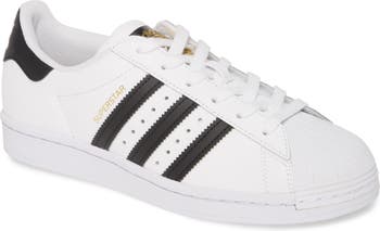 adidas Originals womens Superstar Sneaker, White/Black/White, 10.5 US