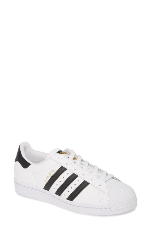 adidas Superstar Sneaker White/Core Black/White at Nordstrom, Women's