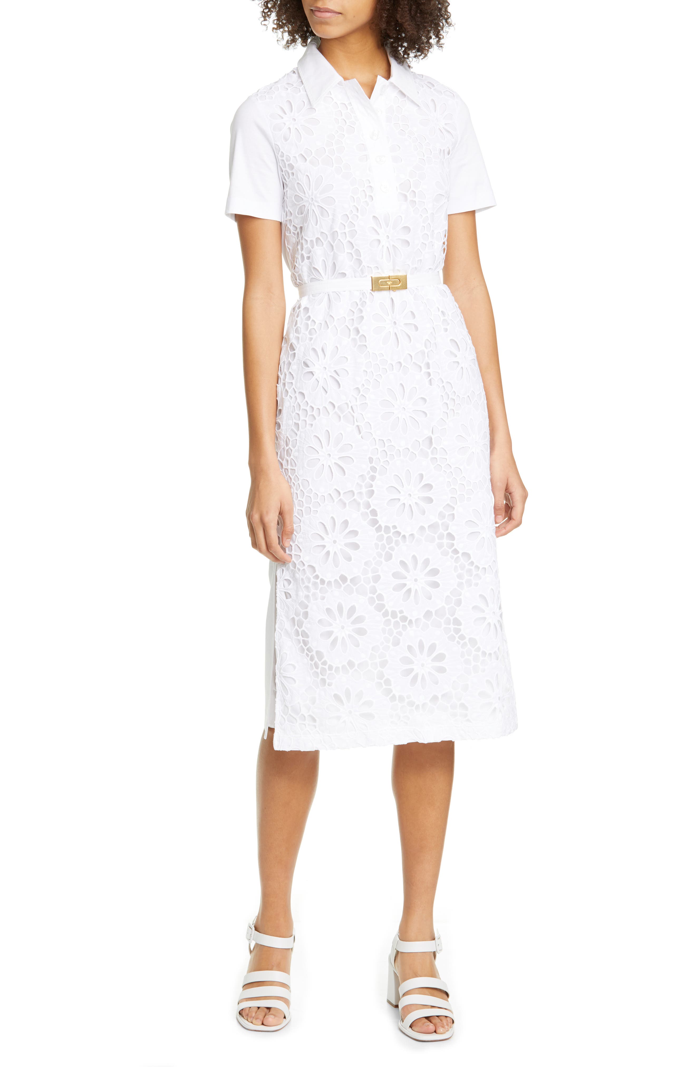 tory burch white dress