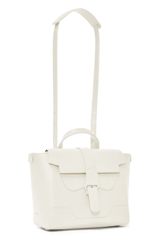 Shop Senreve Midi Maestra Pebbled Leather 4-way Convertible Handbag In Cream