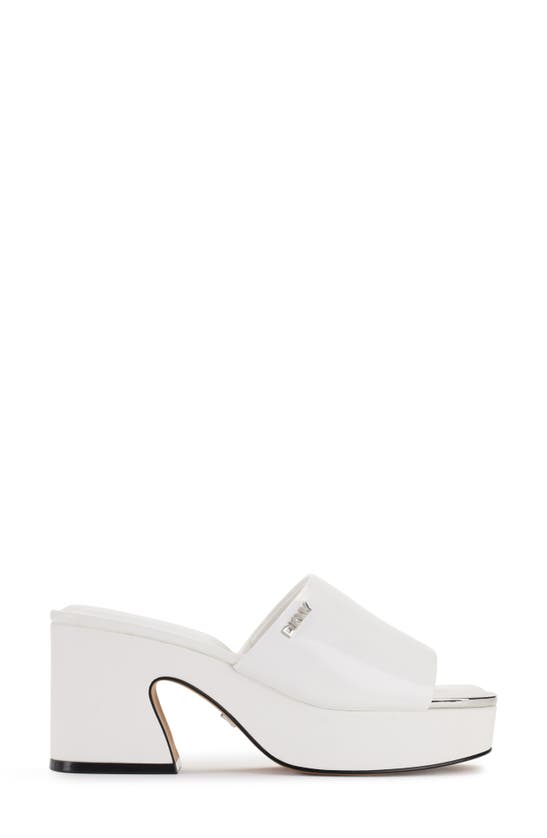 Shop Dkny Desirae Platform Sandal In White