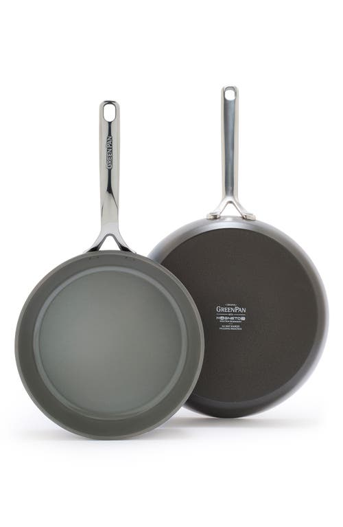 GreenPan GP5 10-Inch & 12-Inch Anodized Aluminum Ceramic Nonstick Frying Pan Set in Cocoa at Nordstrom