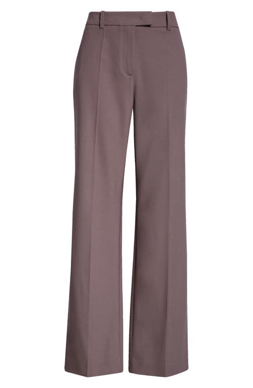 Shop Eleventy Straight Leg Stretch Virgin Wool Trousers In Viola