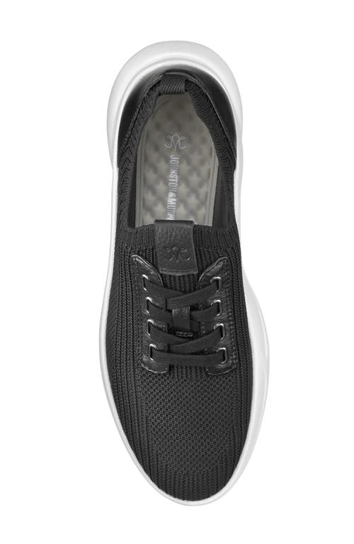 Johnston & Murphy Escape Knit Sneaker In Black Knit
